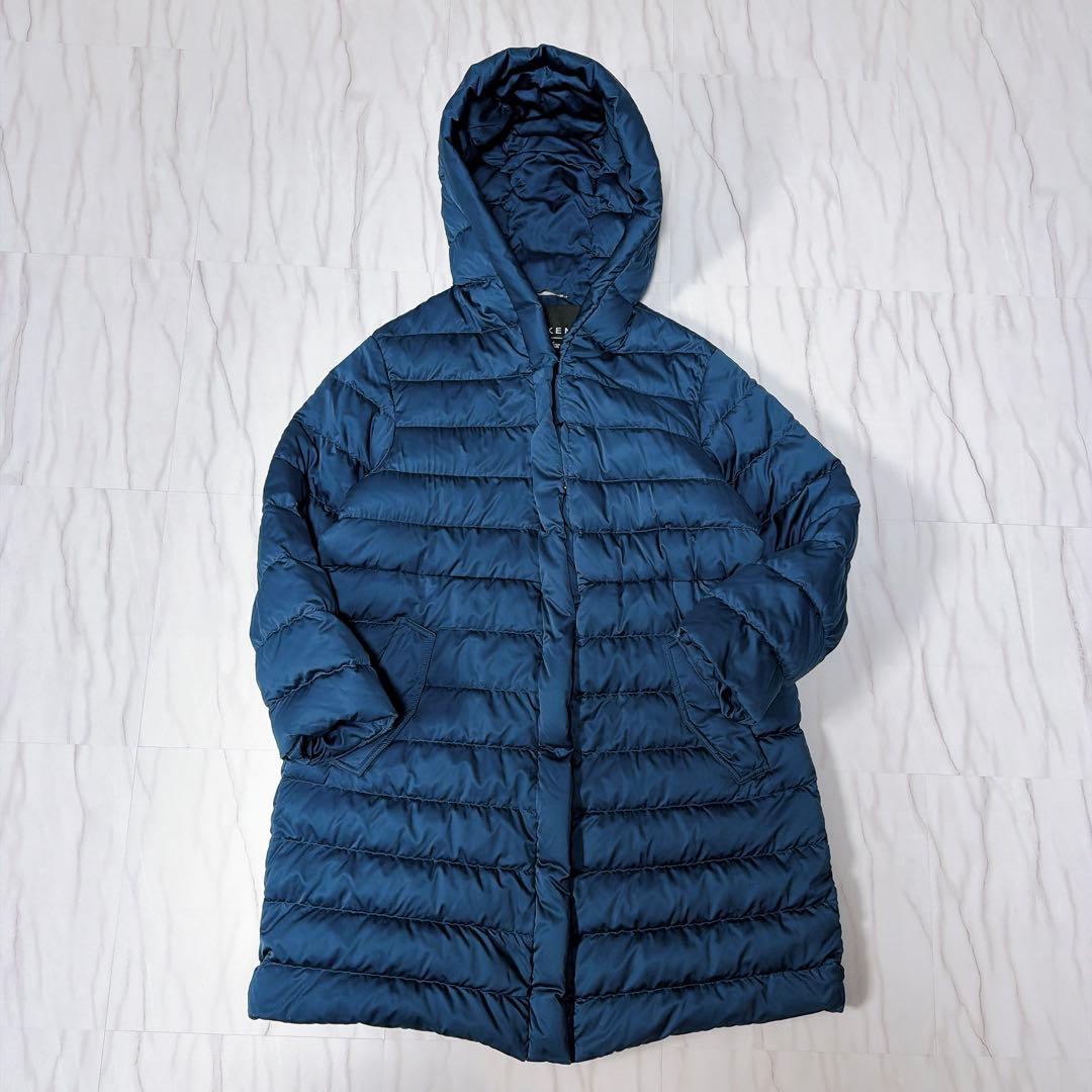 WEEKEND MaxMara ダウンコート 中綿 フーディ ネイビー 38