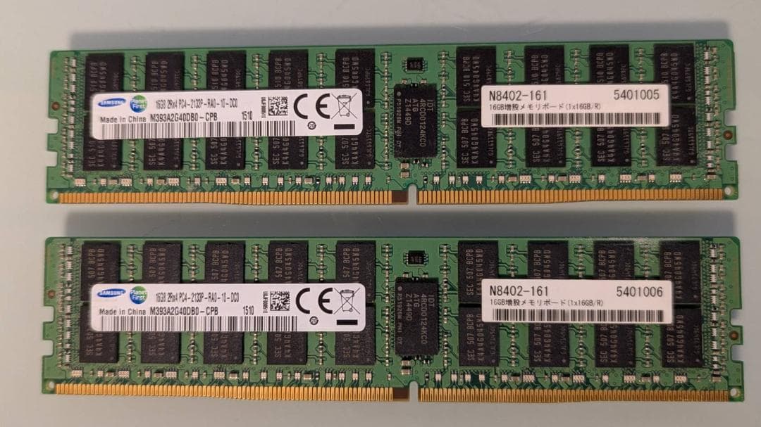 Samsung メモリー DDR4 16GB×2枚 計32GB(管理番号:15)