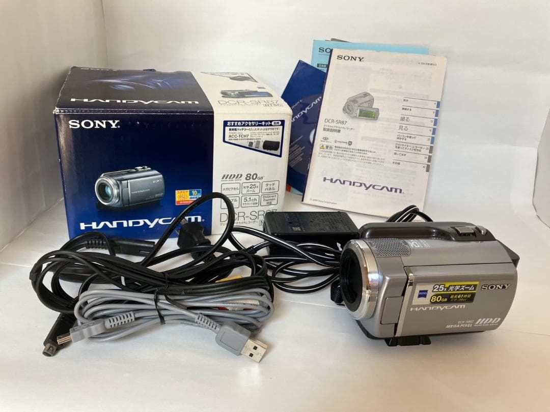 (美品) ソニー ハンディカム DCR-SR87 デジタル ビデオ カメラ