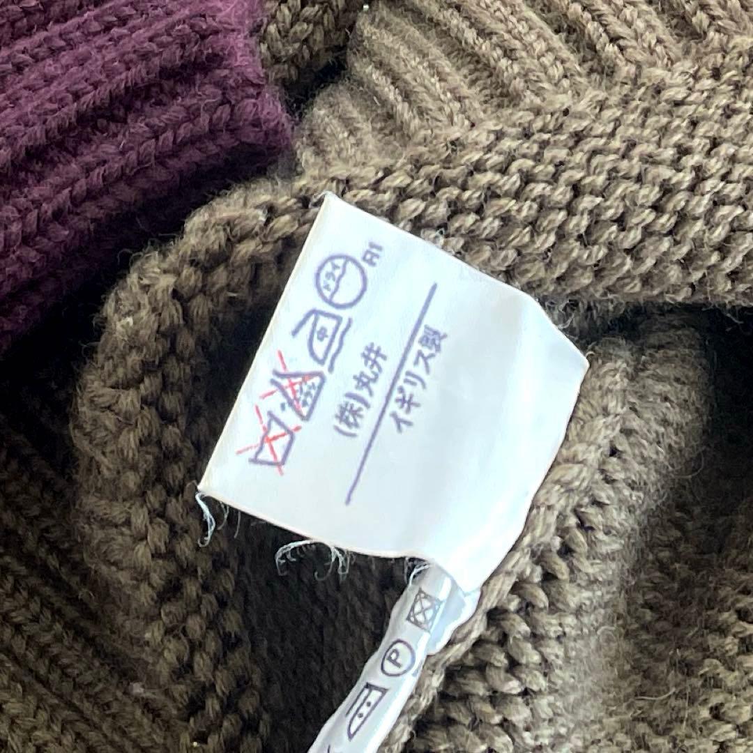 奈々氏 イギリス製　JOSEPH 微光沢　上質ウール100% 浅Vニット