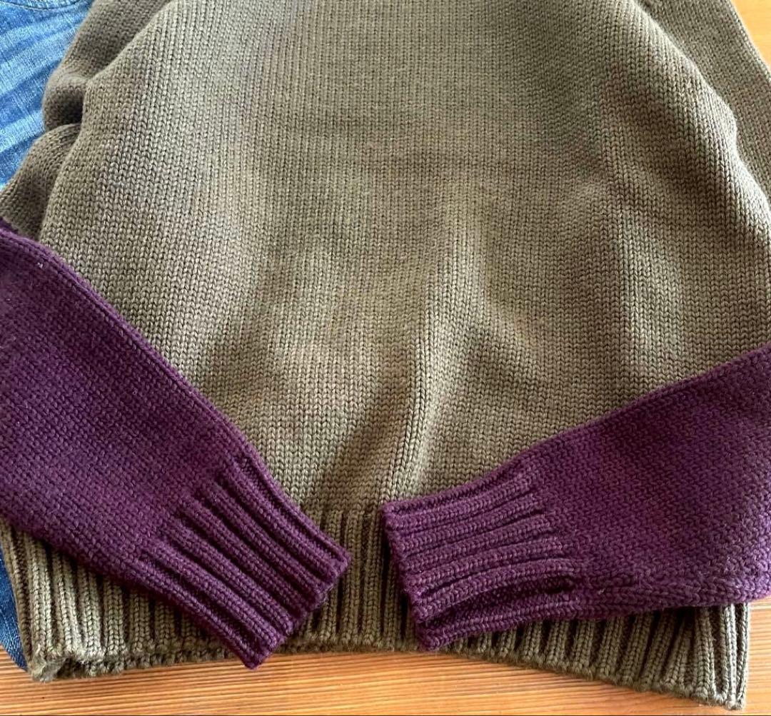 奈々氏 イギリス製　JOSEPH 微光沢　上質ウール100% 浅Vニット