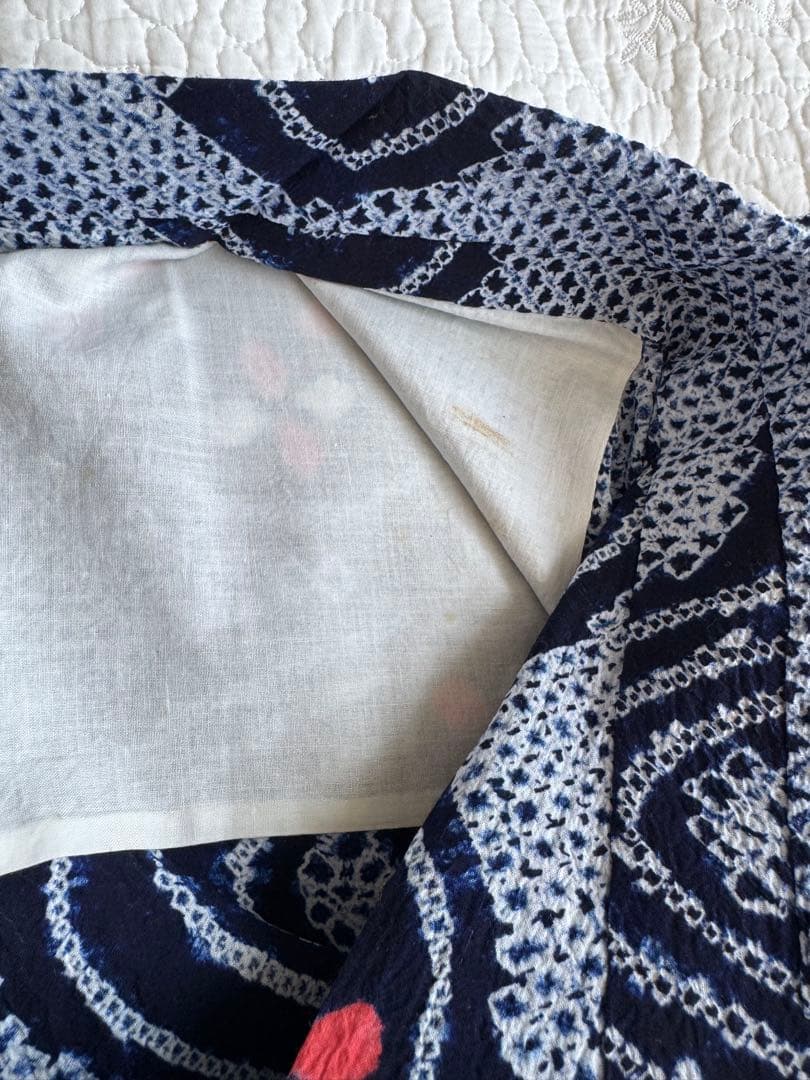 粋な大人の浴衣 極上の逸品です ◆ 有松絞り 団扇うちわ 高身長の方にも