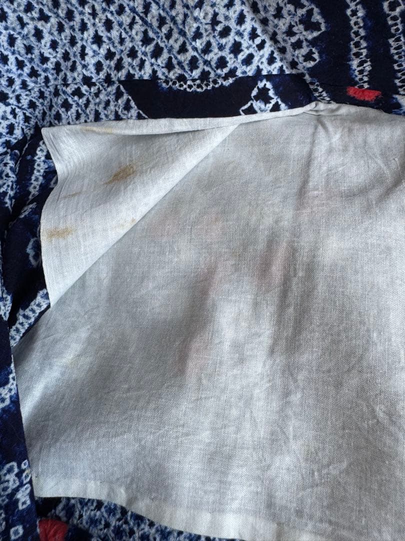 粋な大人の浴衣 極上の逸品です ◆ 有松絞り 団扇うちわ 高身長の方にも