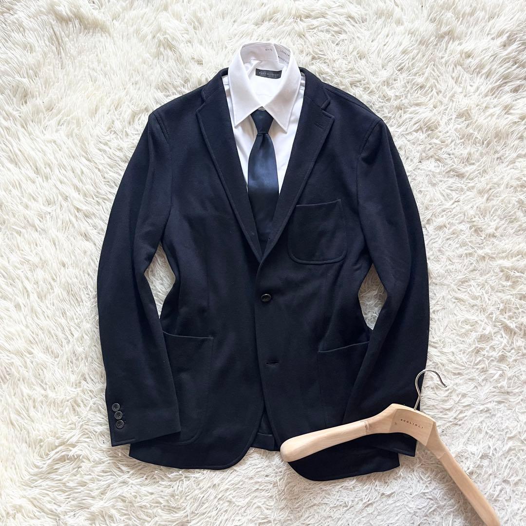 <美品>BOGLIOLI dover ネイビー ウールジャケット サイズ50