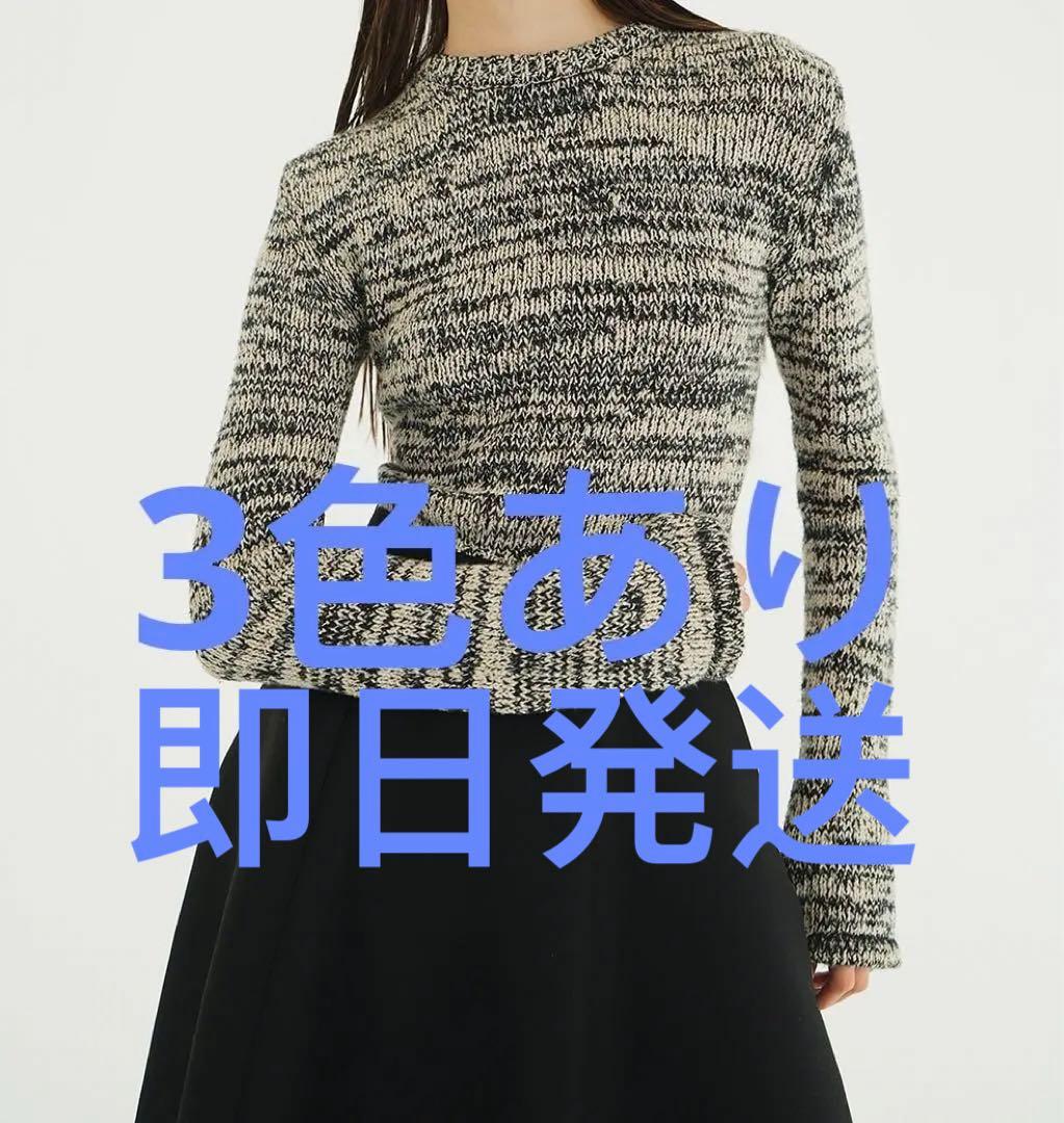 トップス CLANE COTTON SHORT KNIT TOPS