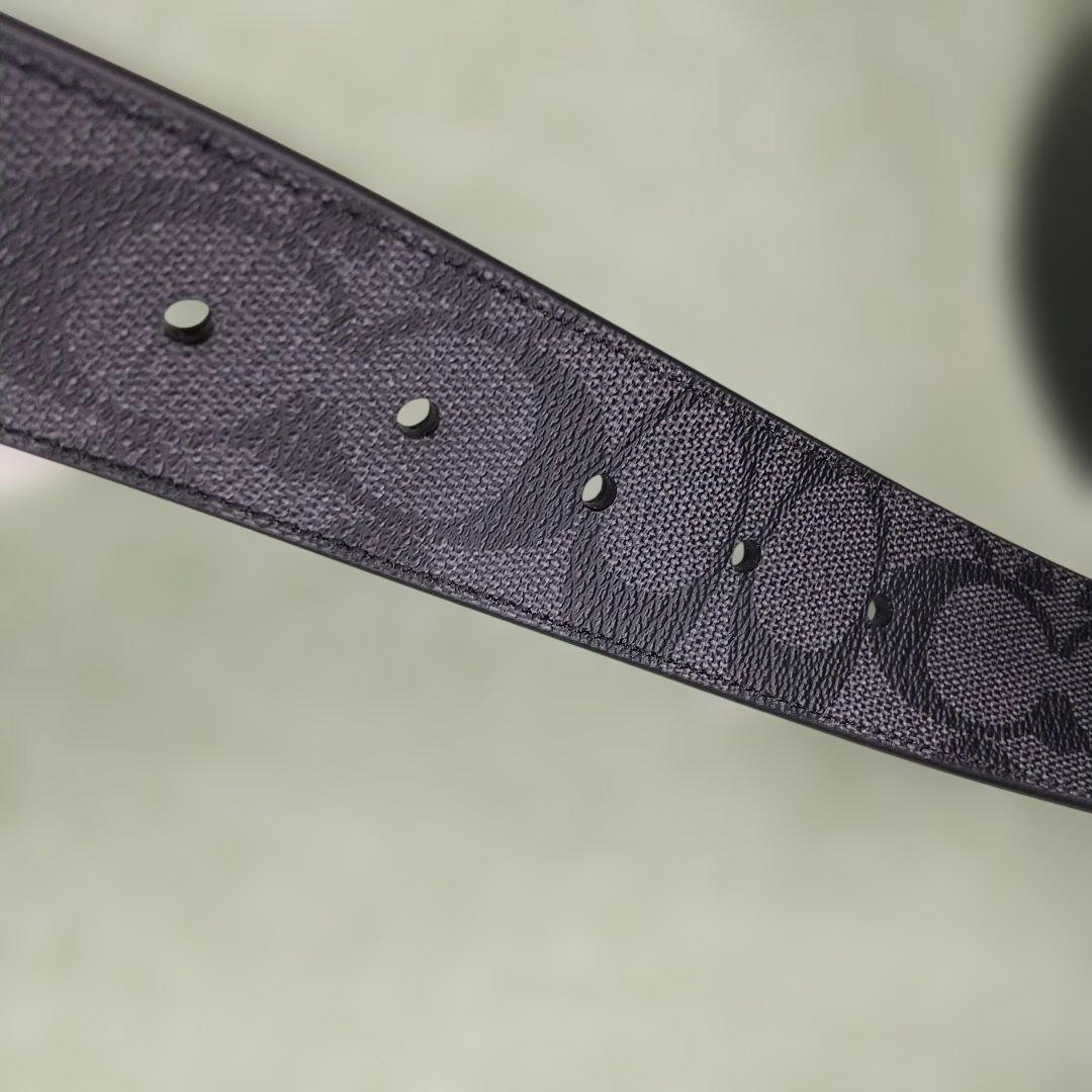 ★良品★コーチCOACH ブラックベルト＆カードケースセット