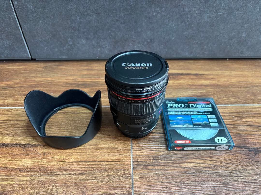 Canon EF 24mm f/1.4L II USM レンズ　フィルター1点付