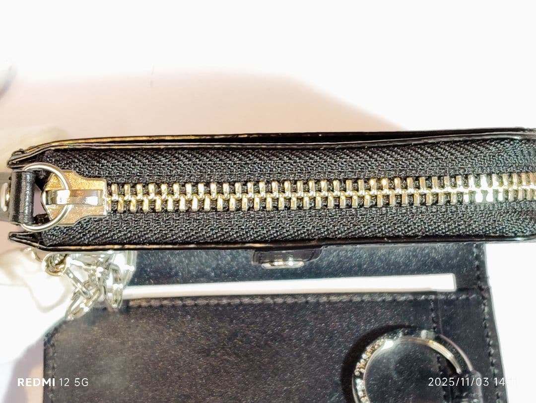 Vivienne Westwood ロゴ押印 レザーキーケース ブラック