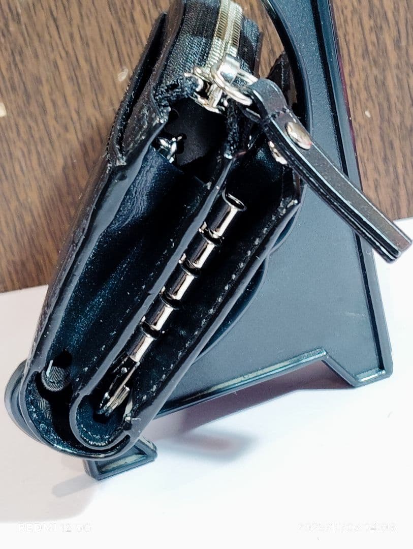 Vivienne Westwood ロゴ押印 レザーキーケース ブラック