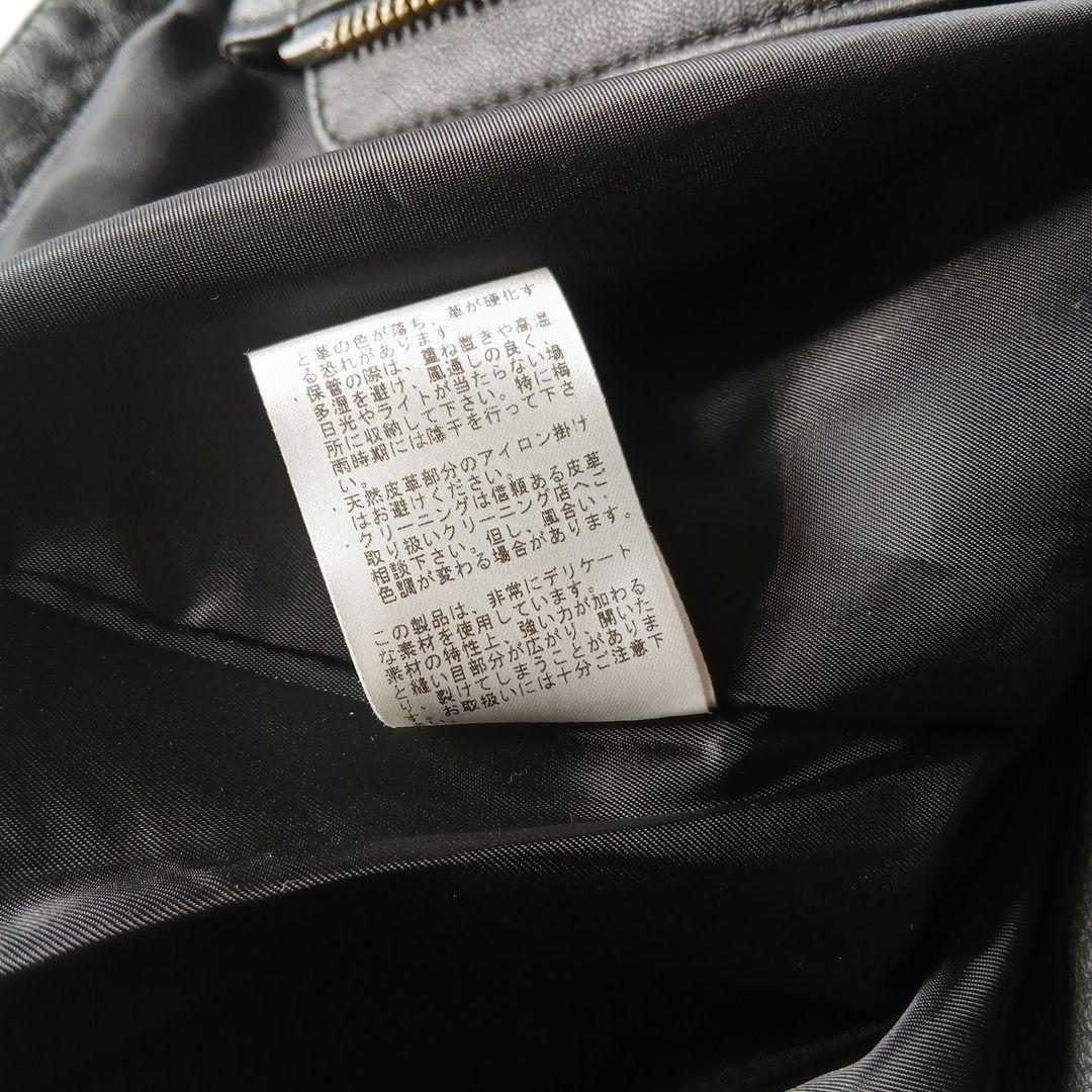VAPORIZE ブラック シングルライダースジャケット　羊皮　Sサイズ