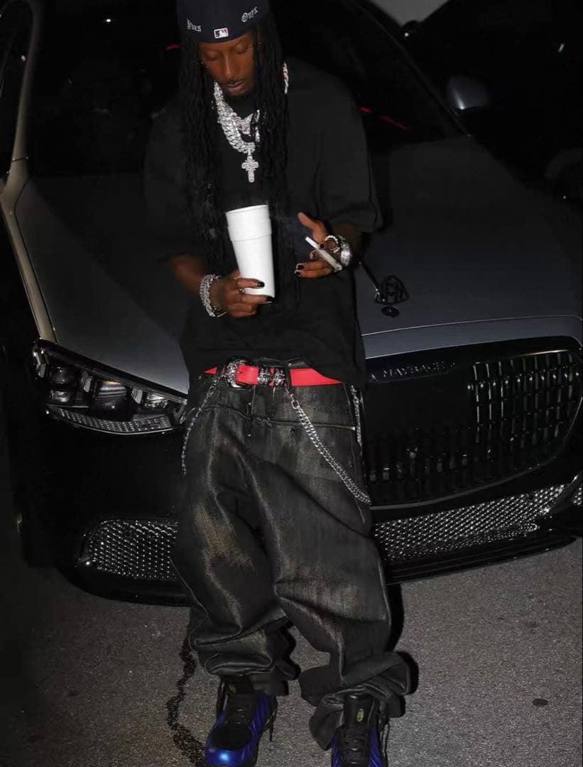 パンツ playboicarti yvl zip pants opium