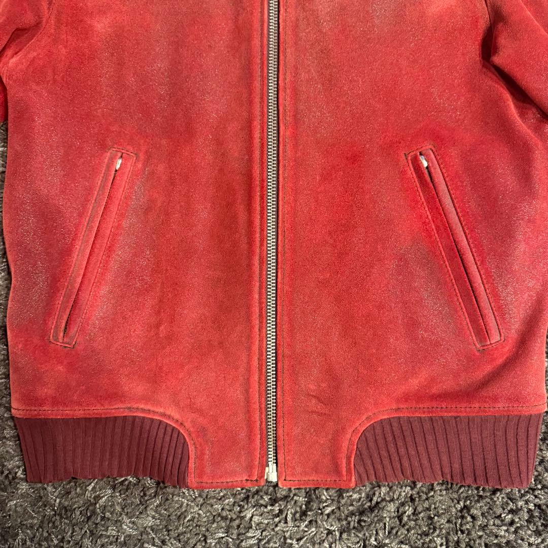 DIESEL レザー ジャケット レッド　ディーゼル