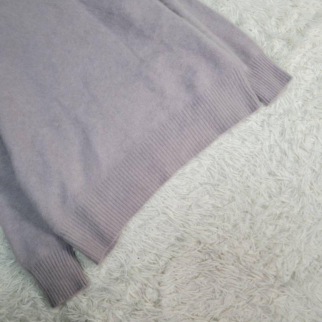 新品タグ付き☆アニュアンス　ラクーンボートネックニットプルオーバー　ファーニット