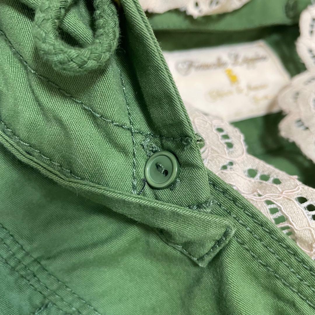 franche lippee ♡ワンピースコート レース　フード 取外可 金釦