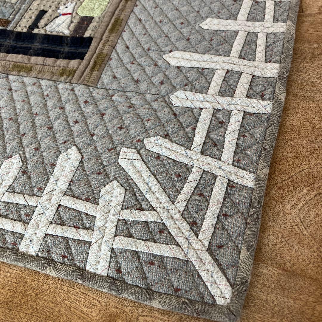 パッチワークキルト　ハウスのタペストリー　2枚　おまとめ　ハンドメイド