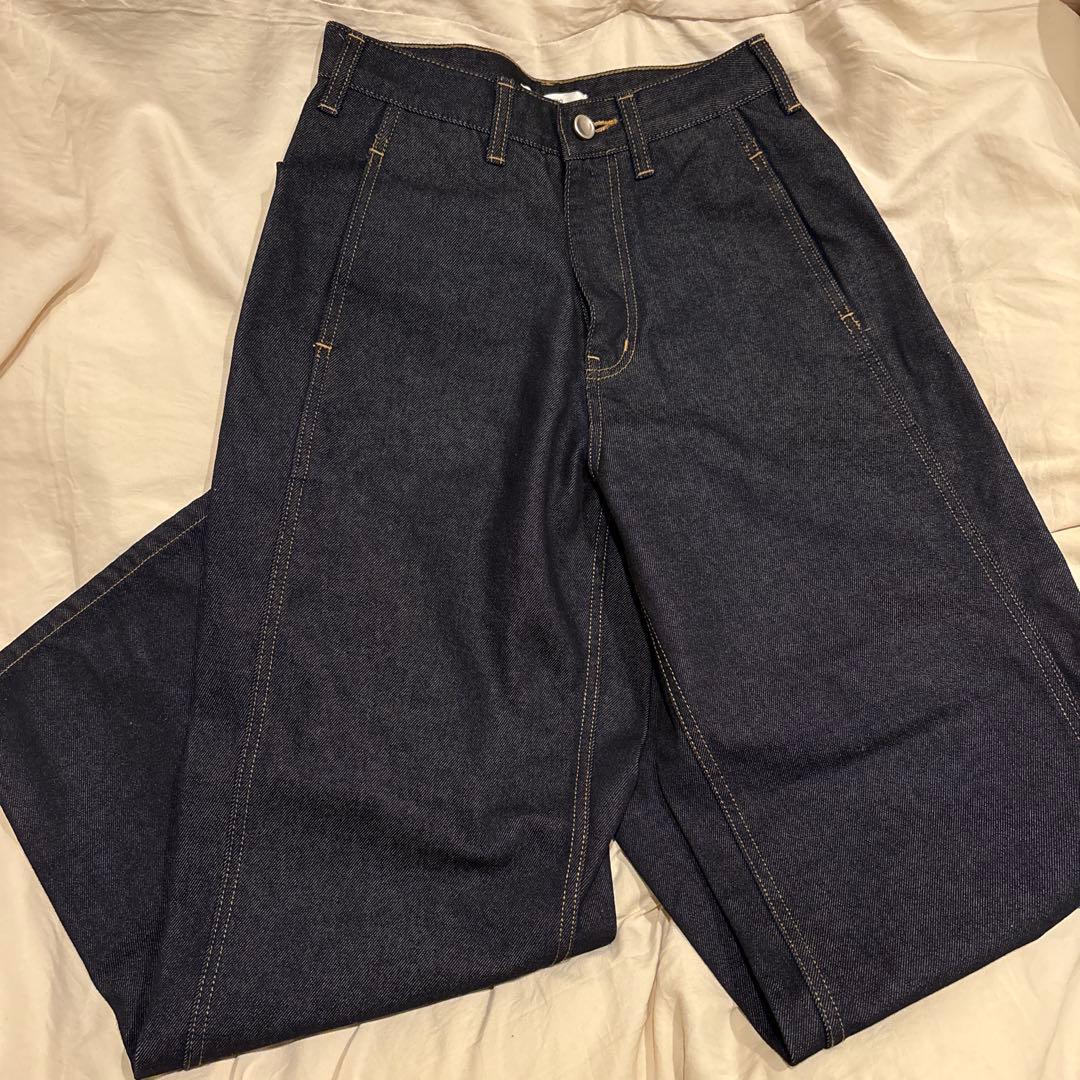 パンツ OHOTORO wide stitch jeans / indigo / S