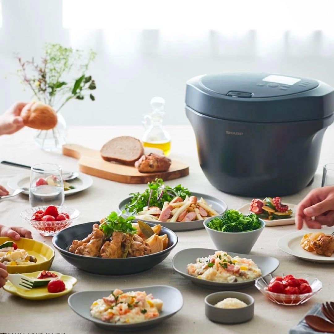 新品 SHARPヘルシオ ホットクック 1.6L KN-HW16H-W