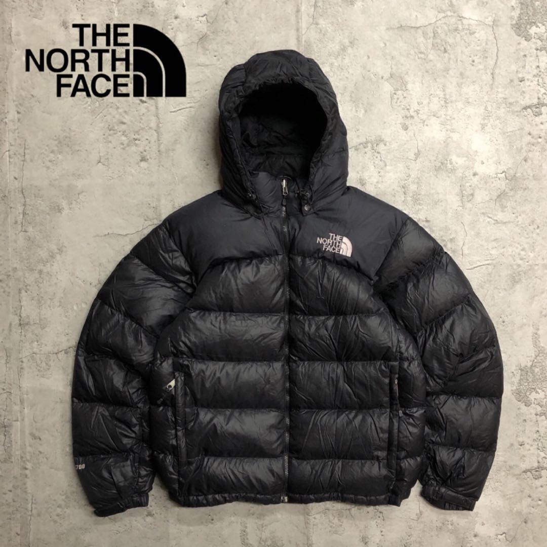 ザノースフェイス　700フィル　ヌプシ　ダウンジャケット　ブラック　メンズL