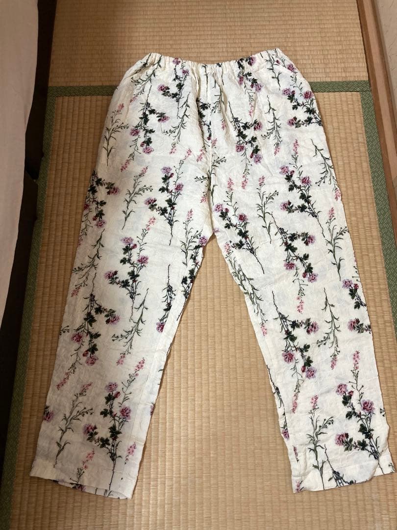 IKUKO 花柄長袖パジャマ (綿100%)