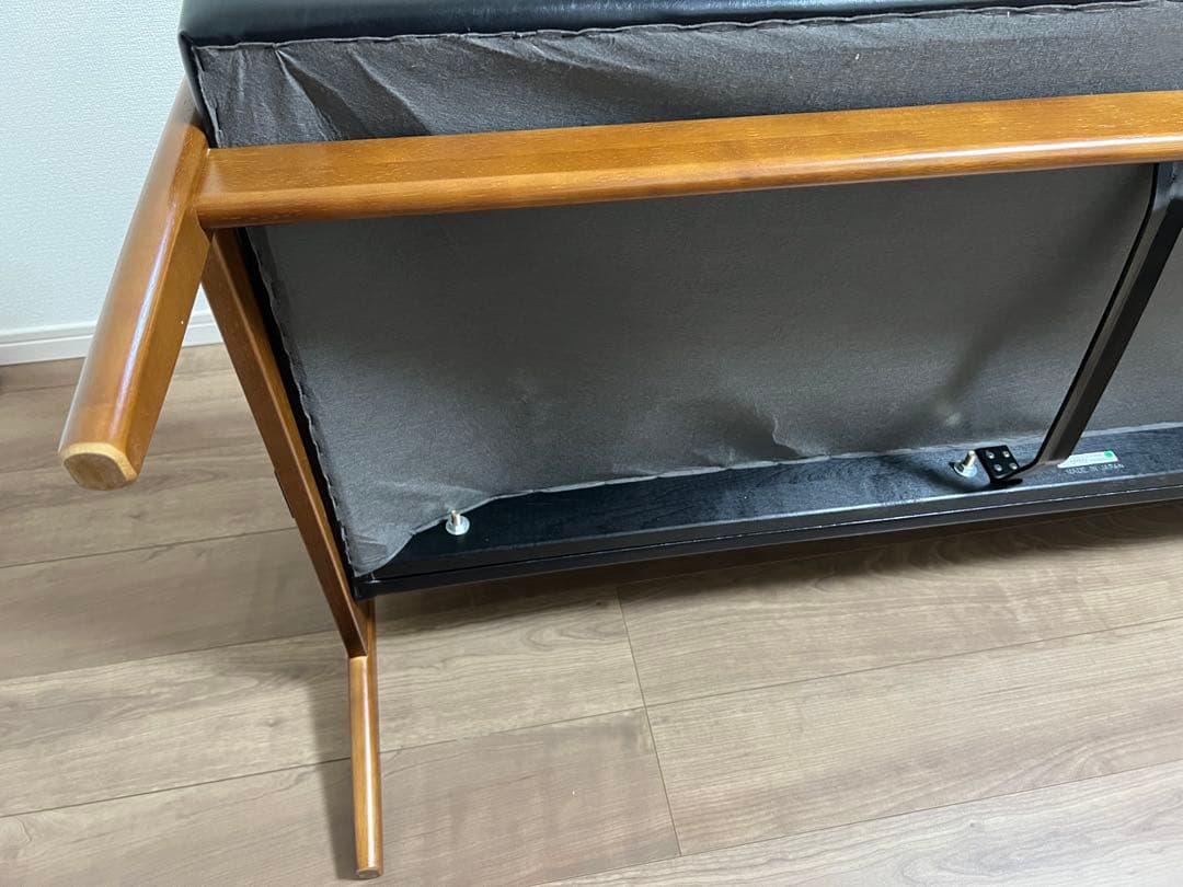 カリモク60　Kチェアー　2シーター　スタンダードブラック