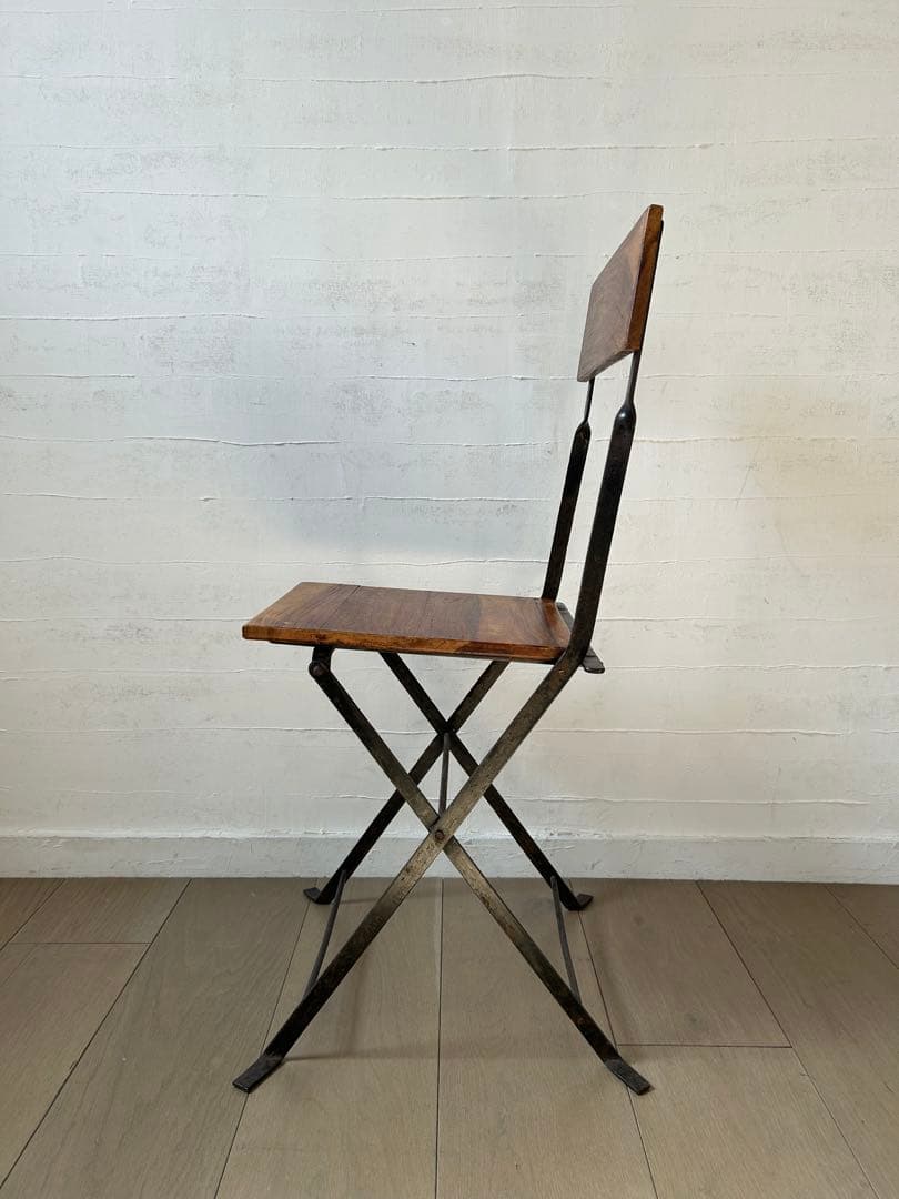 ヴィンテージ　折りたたみアイアンチェア　ガーデンチェア　雰囲気○ 1〜2脚あり