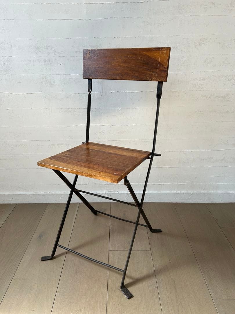 ヴィンテージ　折りたたみアイアンチェア　ガーデンチェア　雰囲気○ 1〜2脚あり