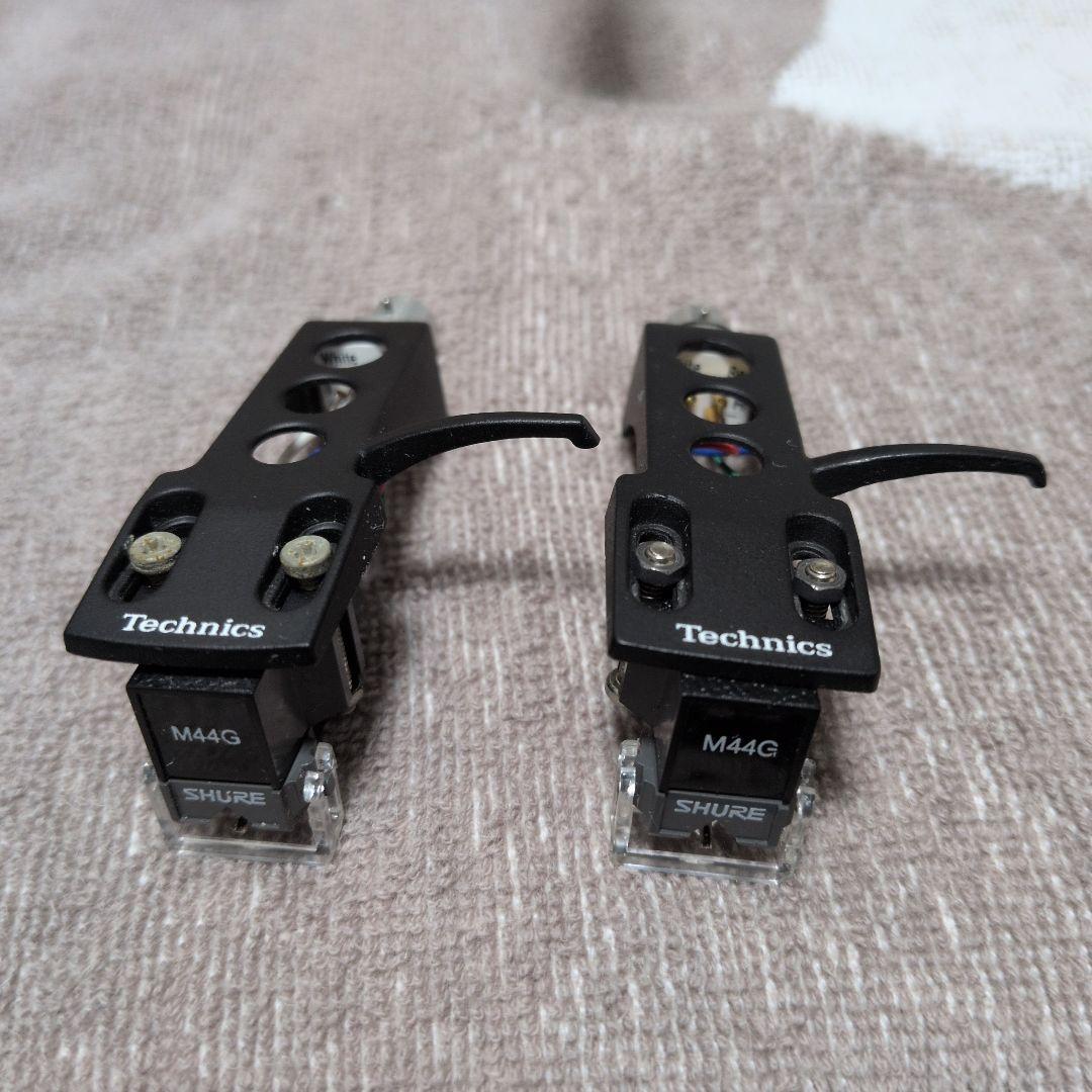 Shure M44G 2本セット 純正針 動作品 Technics