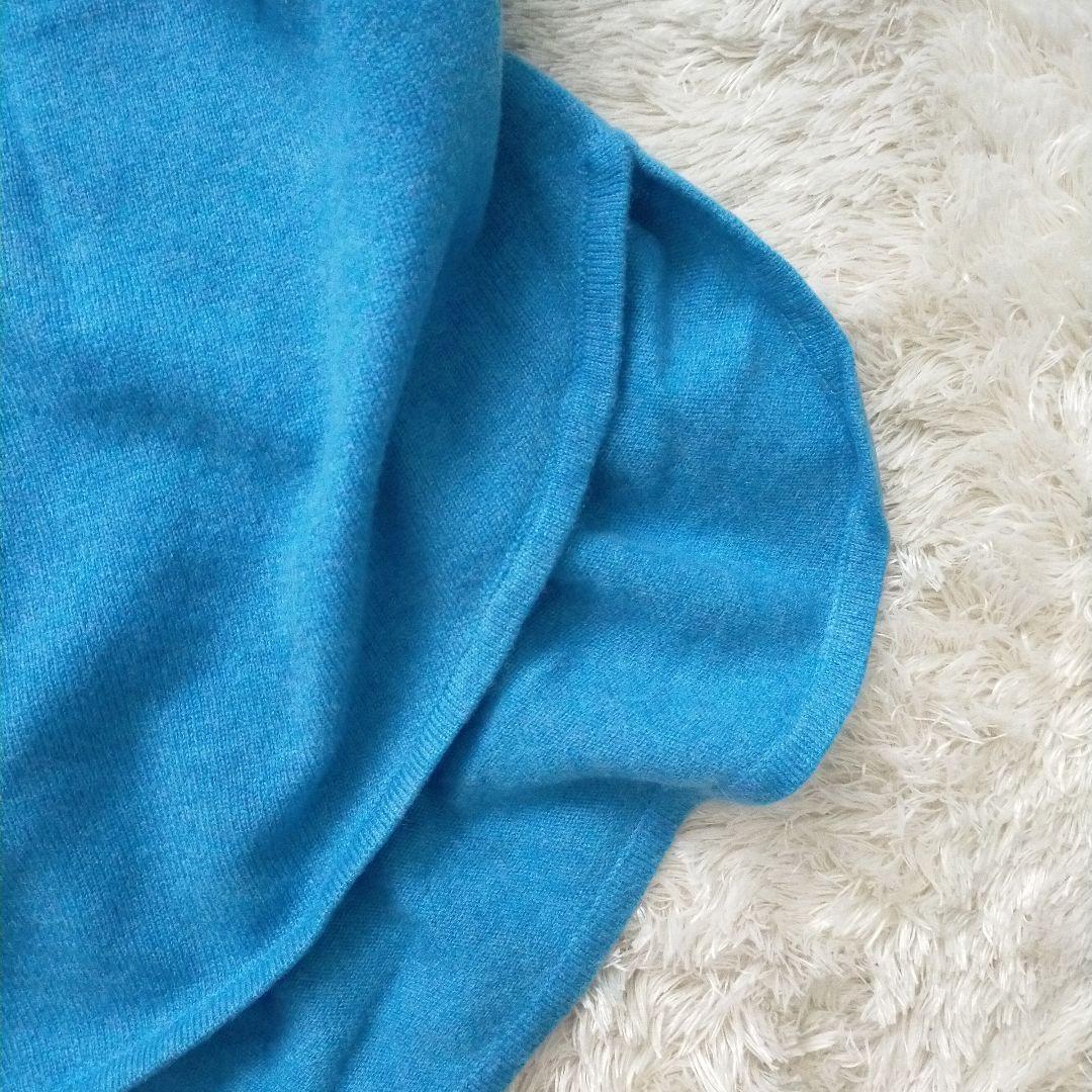 新品タグ付き　ダーマコレクション　カシミヤ100％　ドルマン　ニット　ブルー系