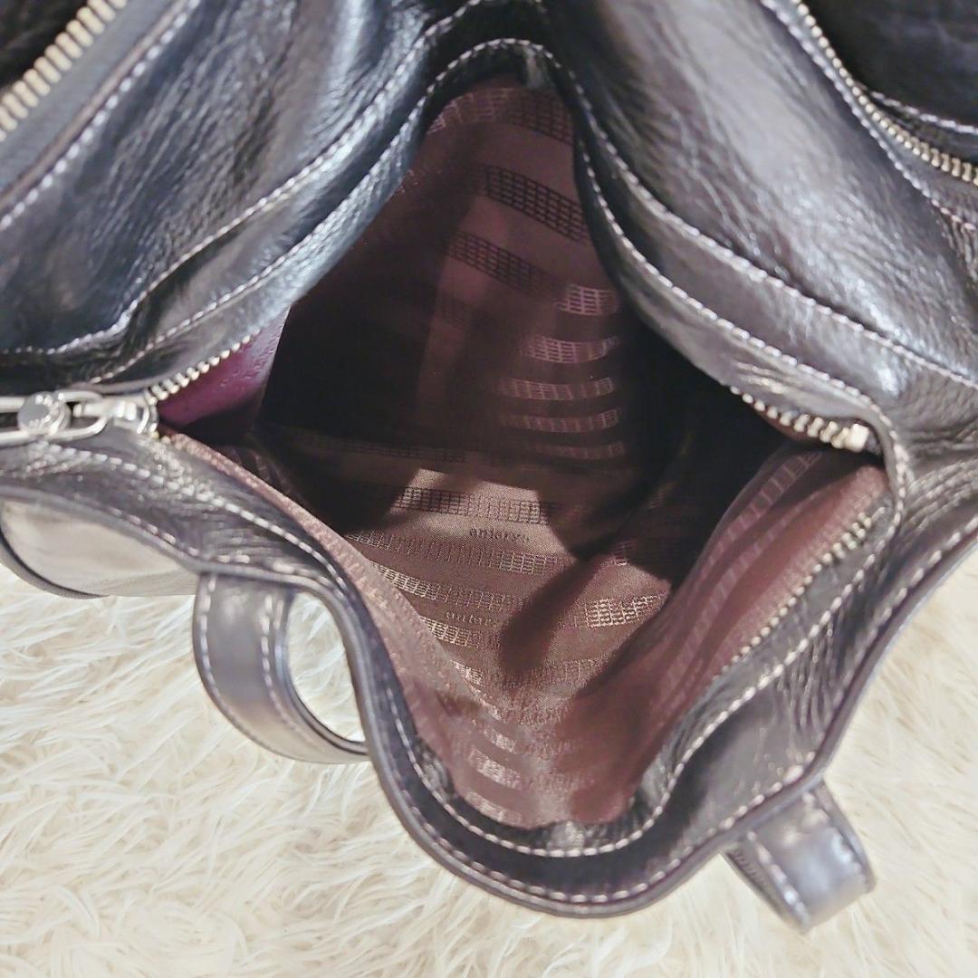 美品 aniary アニアリ トートバッグ 肩掛け 大容量 A4 黒 ブラック