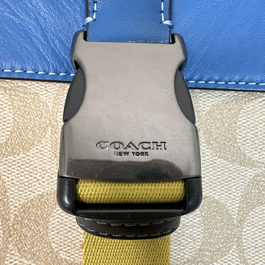 入手困難 COACH トラックパック カラーブロック シグネチャー キャンパス