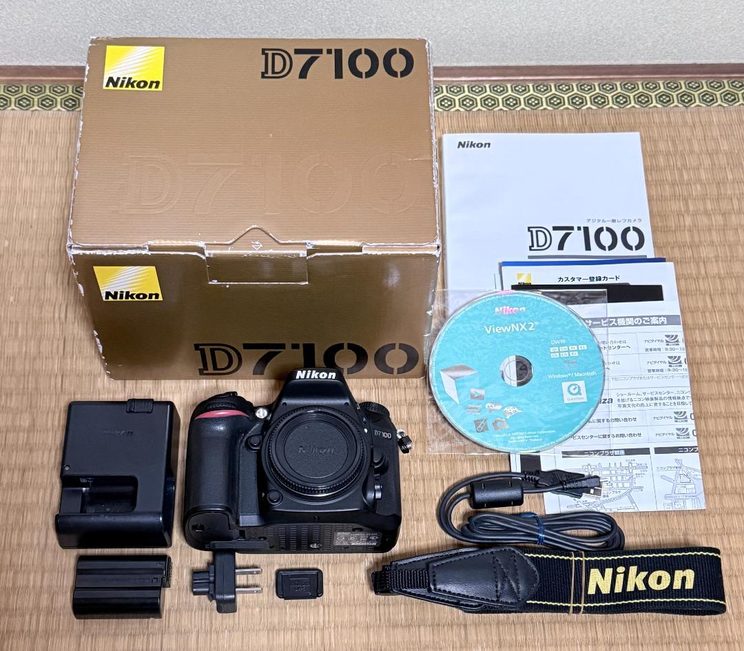 最終価格 極上品 撮影 4,442回 ニコン D7100 ボディ 付属品 元箱有