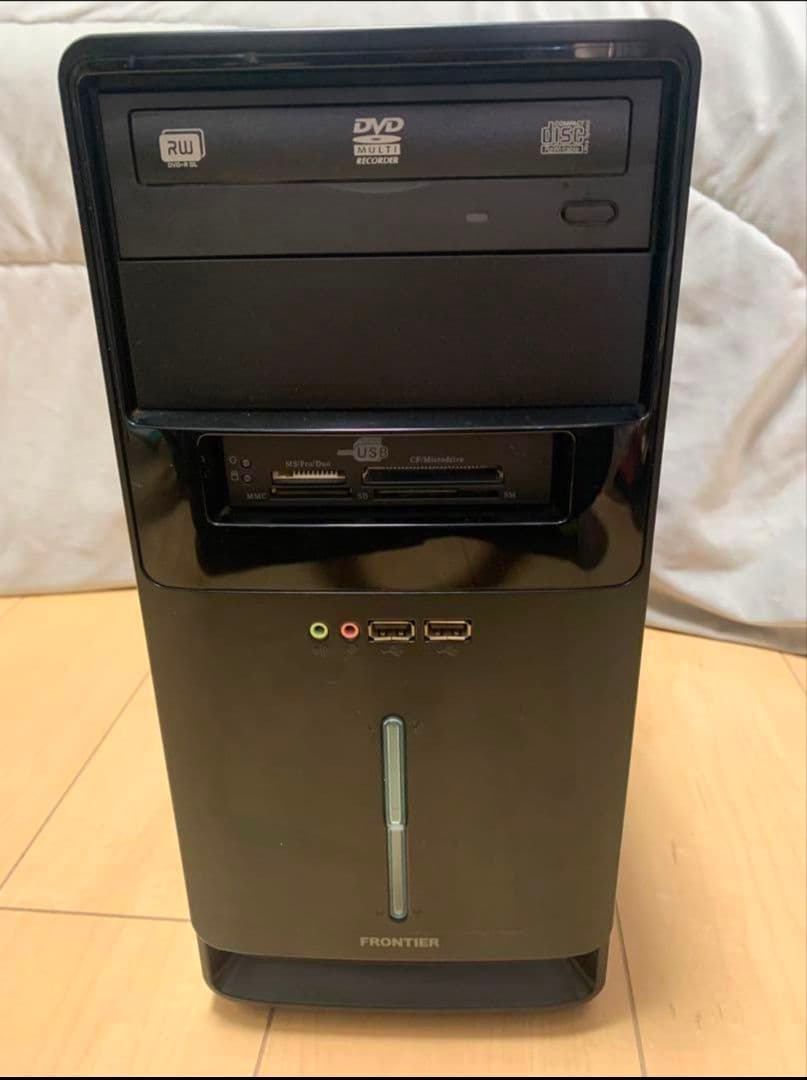 デスクトップPC 黒 タワー型 DVDドライブ