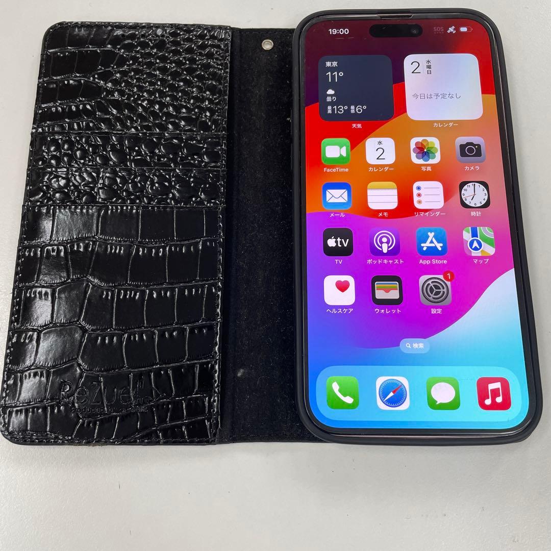 傷有 SIMフリー iPhone15 Plus 128GB バッテリー96%