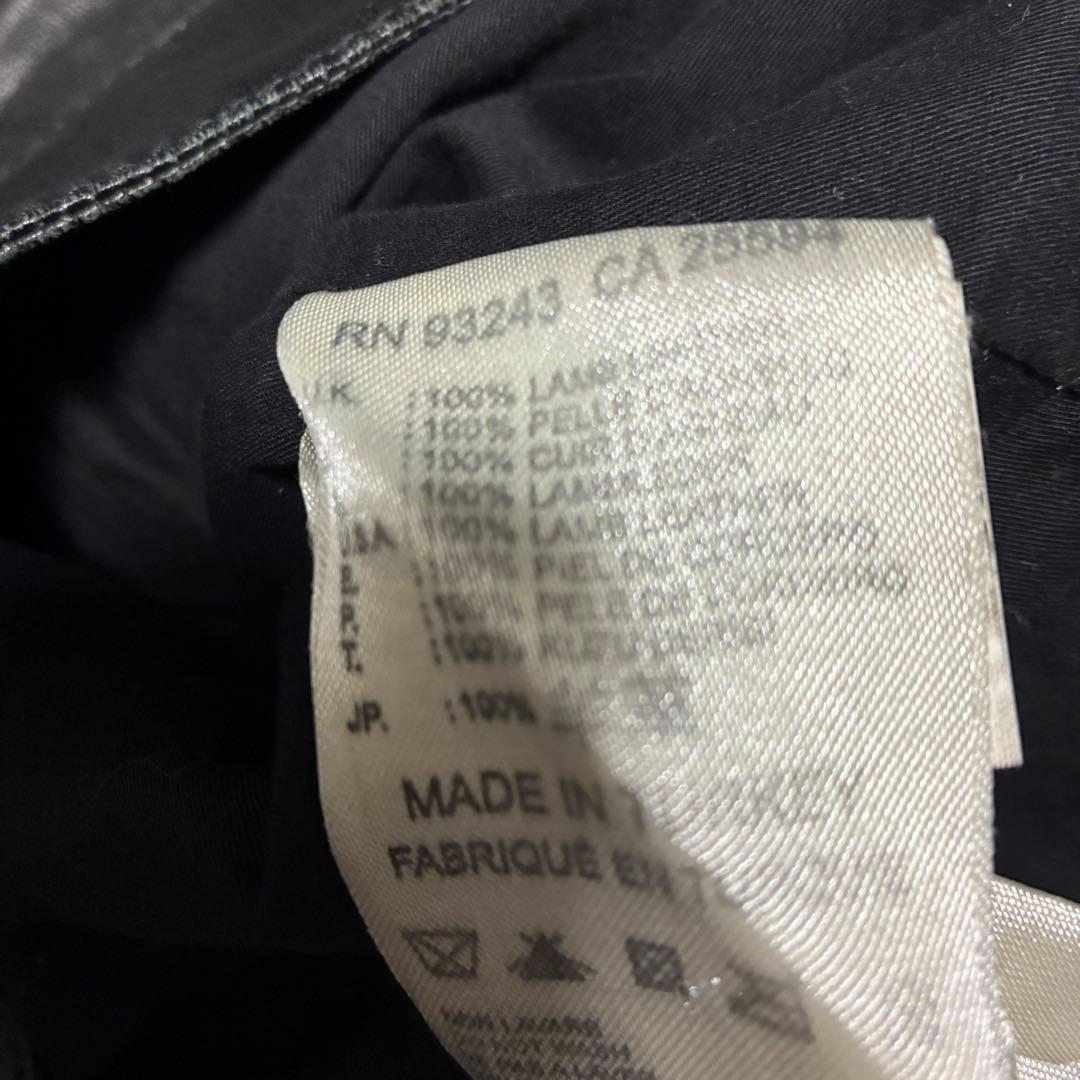 DIESELディーゼル 羊革ラムレザージャケット シングルライダース Sサイズ