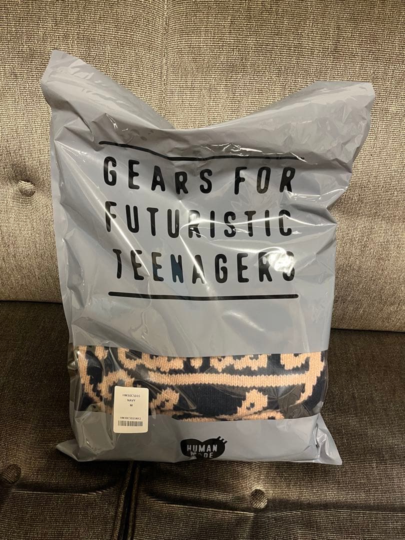 トップス HUMAN MADE Heart Knit Sweater \"Navy\" M