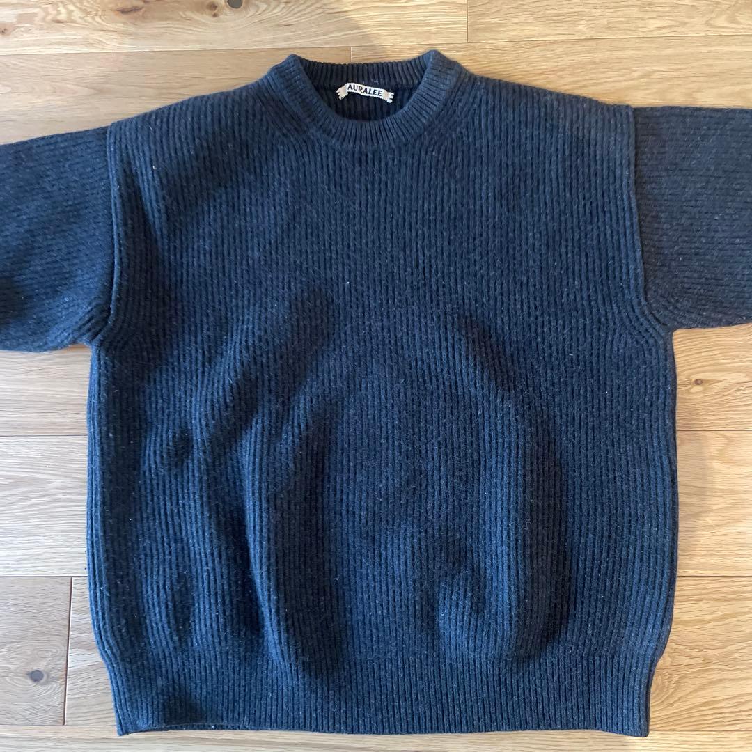 AJURALLEE リブ編みニット