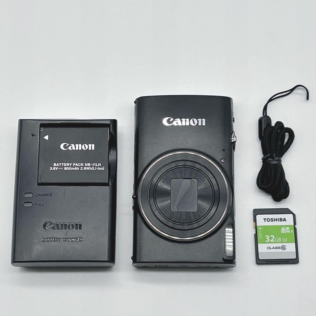 【美品】キャノン IXY650 コンパクトデジカメ Wi-Fi機能 ブラック