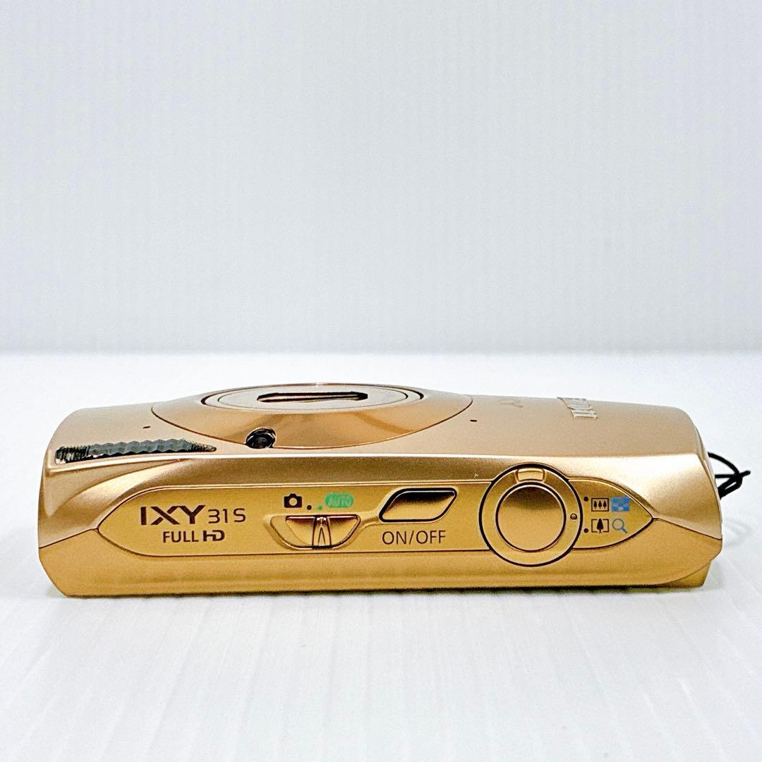 【極美品 SDHCカード付】CANON IXY 31S ゴールド　T-012
