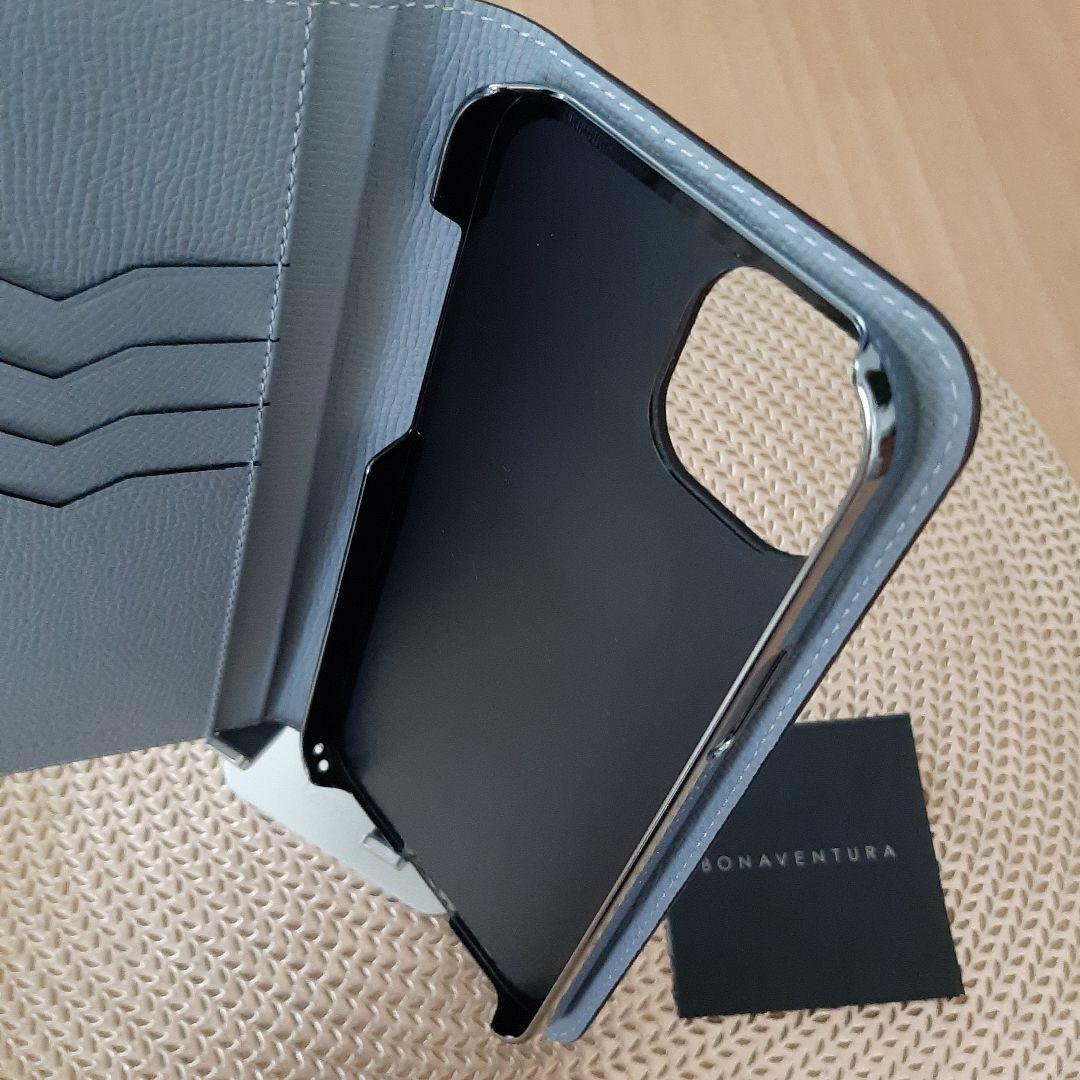 【ボナベンチュラ】 ダイアリーケース iPhone 14 Plus, ブルーリン