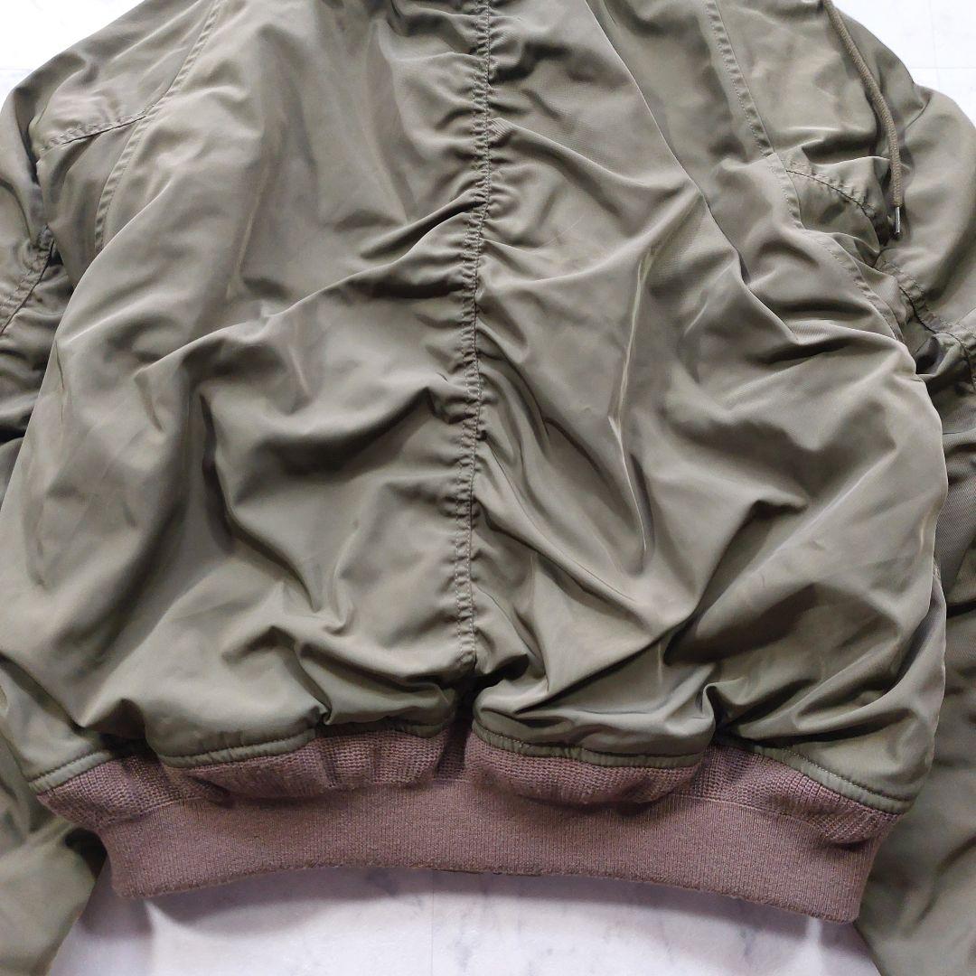 美品 マウジー MOUSSY N-2B ミリタリージャケット F カーキ
