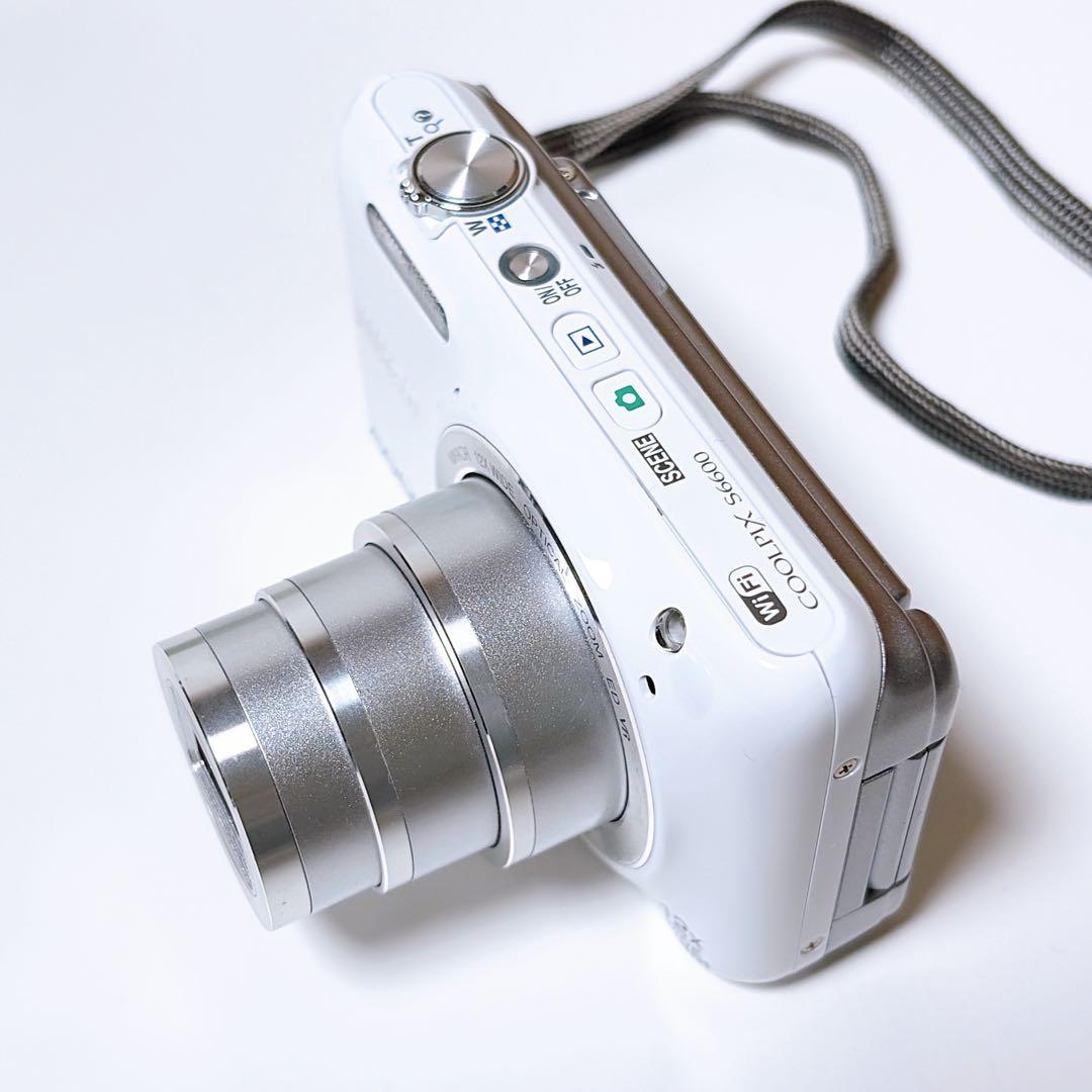 ニコン COOLPIX S6600 WH ホワイト クールピクス Wi-Fi