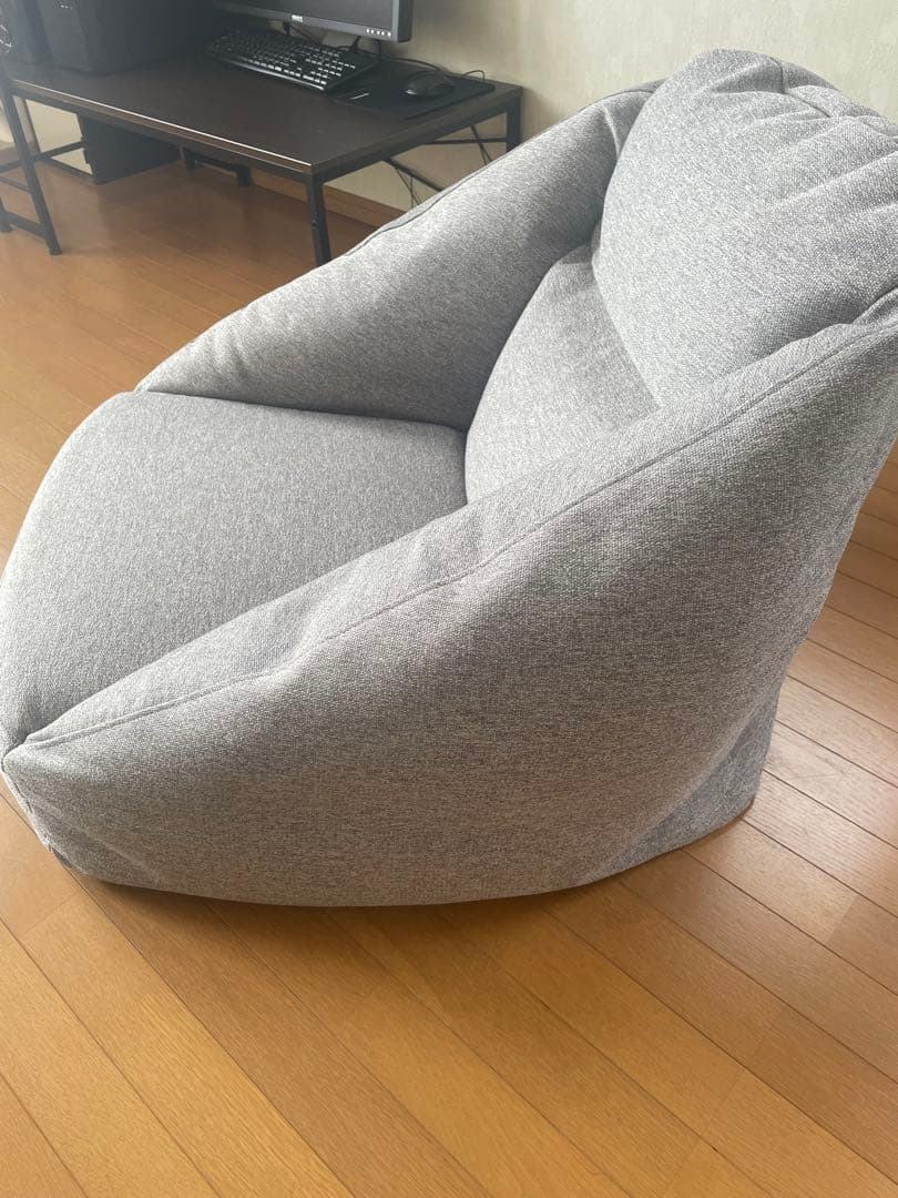 無印良品　空気でできたソファ グレー