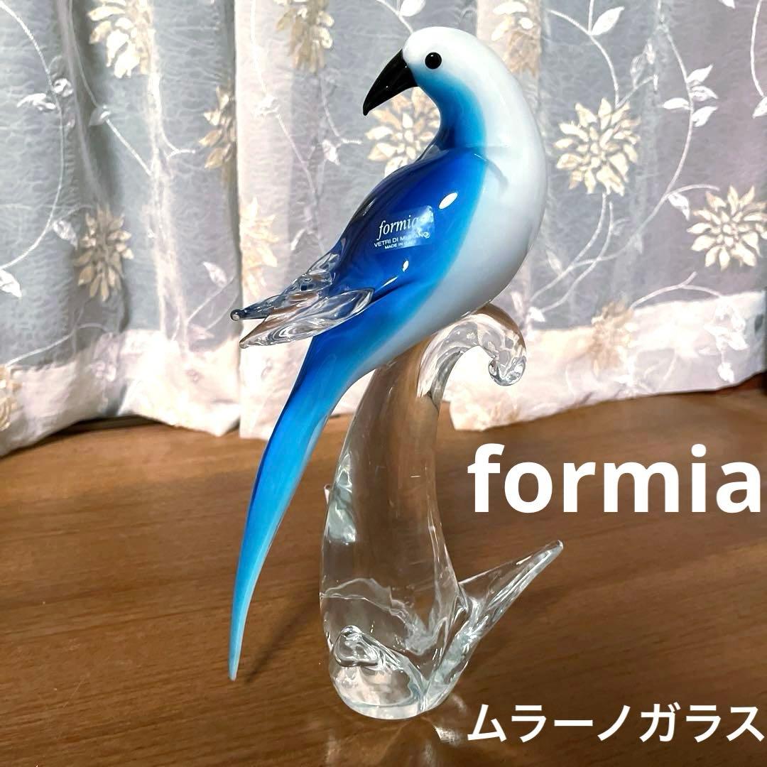 ムラーノガラス　formia 青い鳥