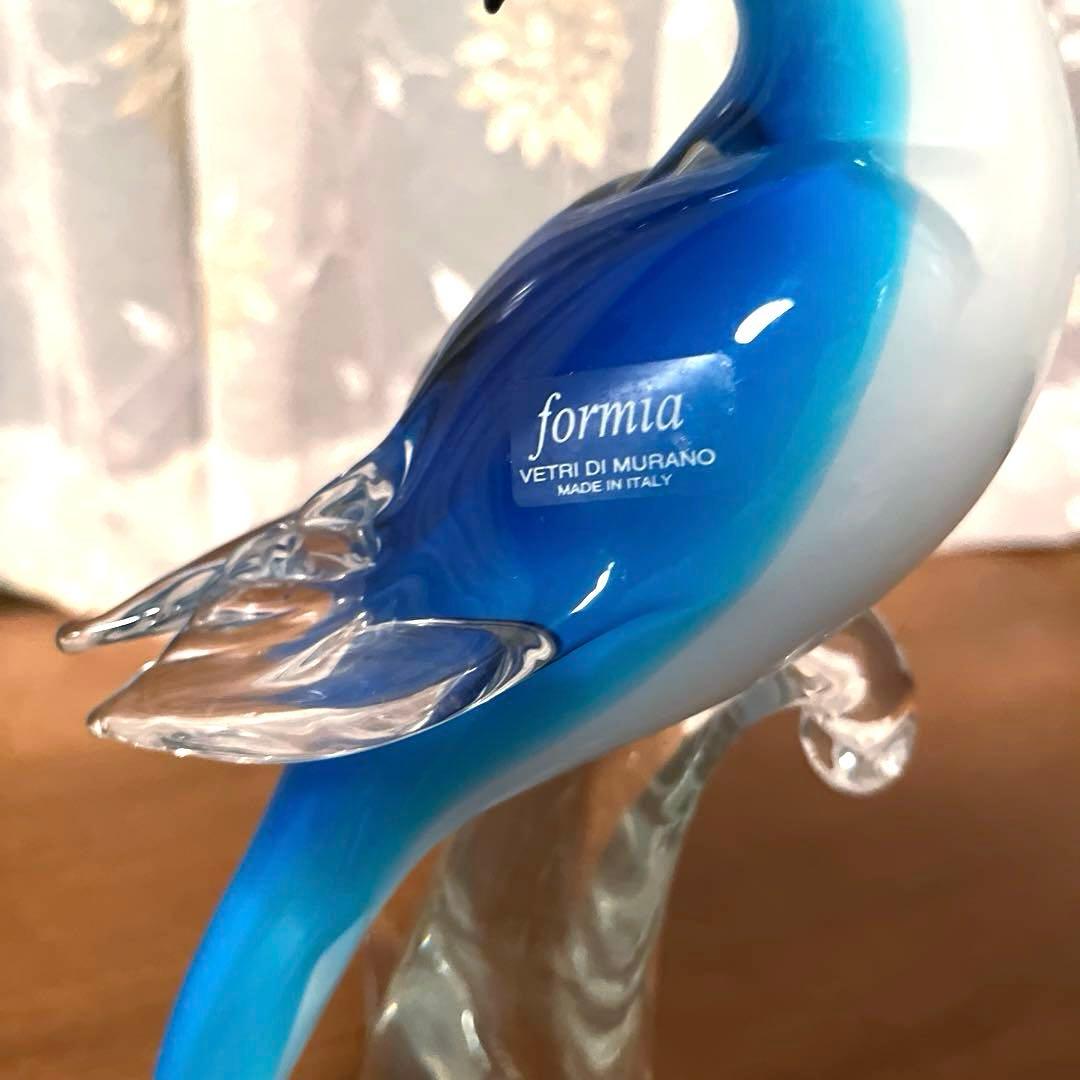 ムラーノガラス　formia 青い鳥