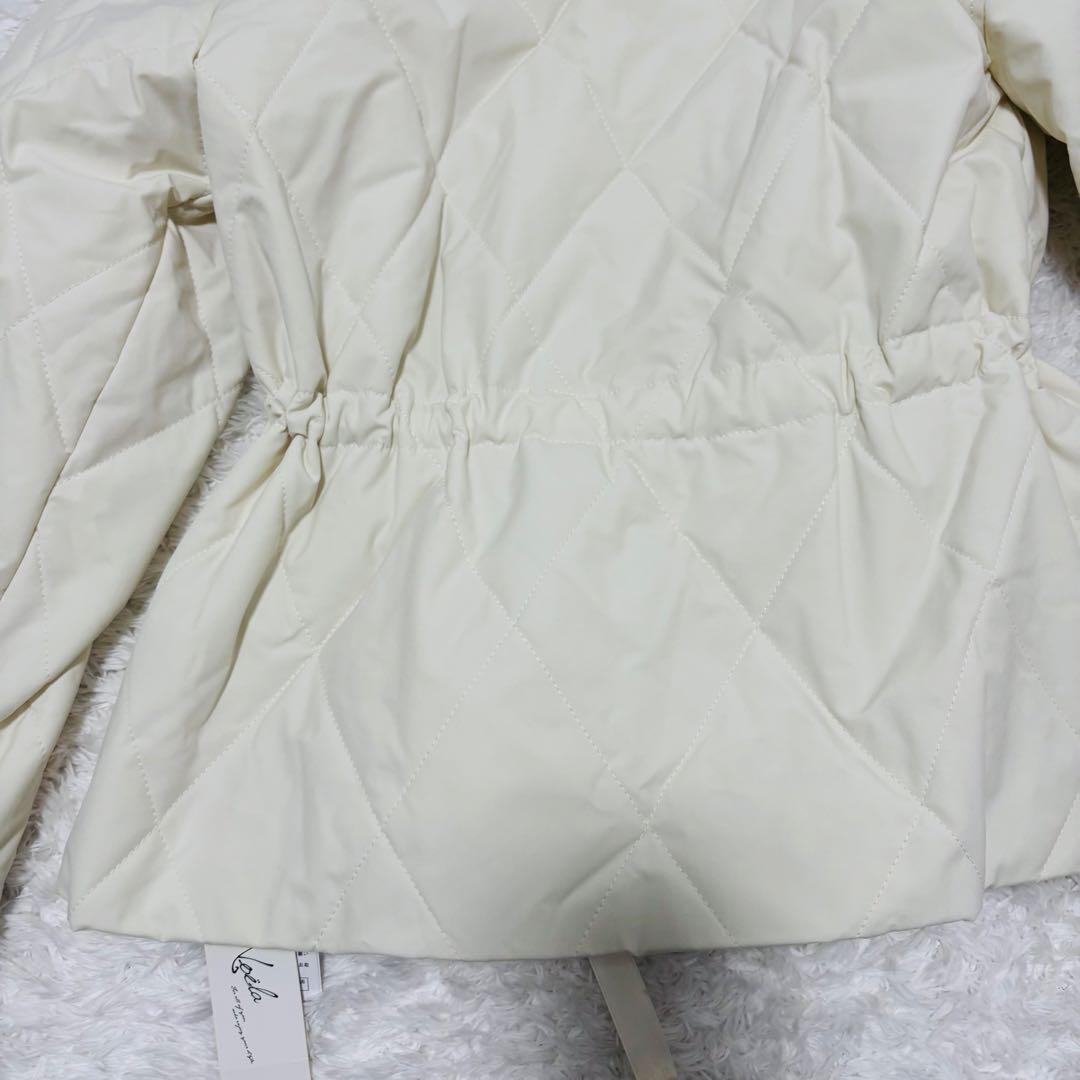 未使用タグ付き　ノエラ　ドロスト中綿コート Noela オフホワイト