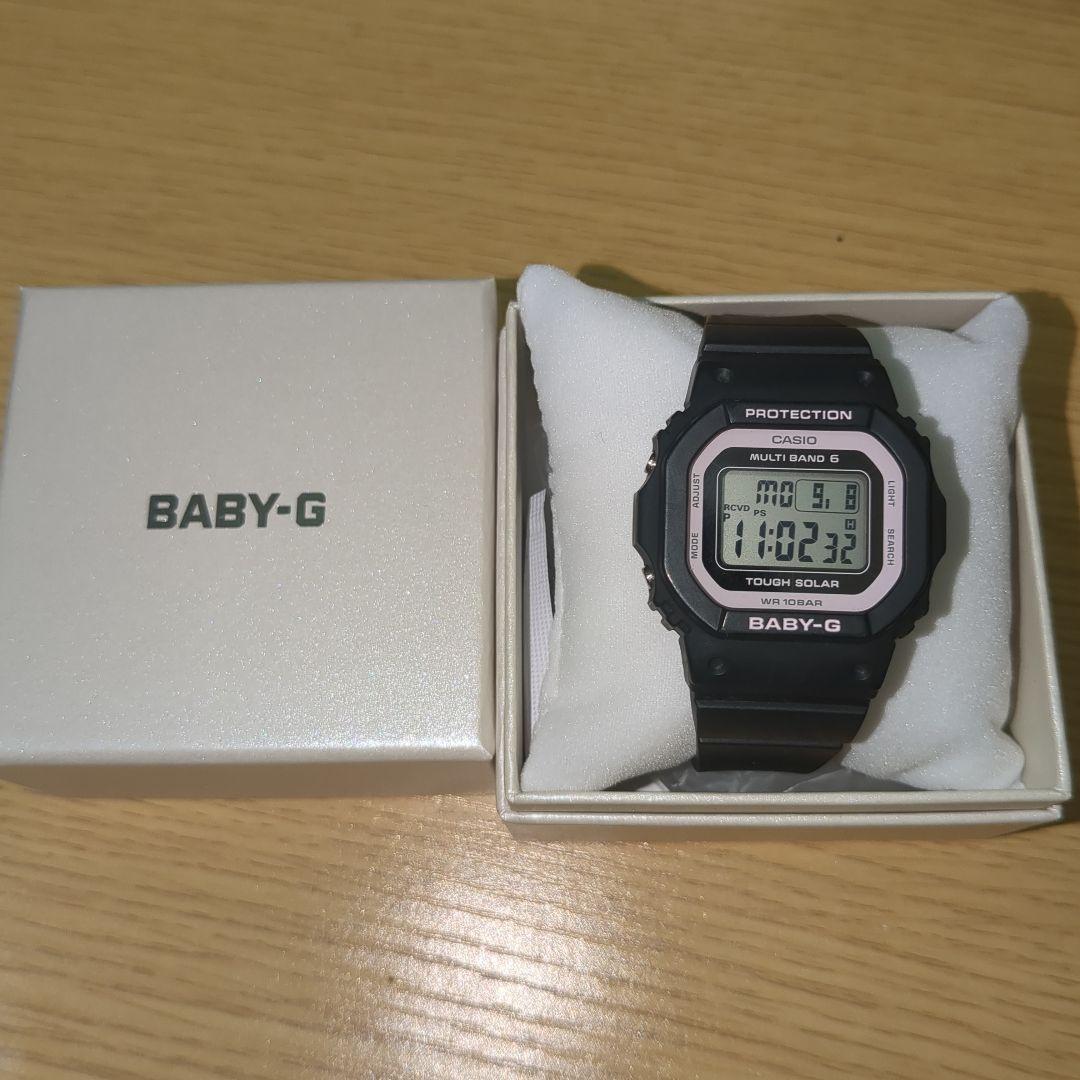 CASIO BABY-G ブラック/ピンク ソーラー　電波　ベビーG