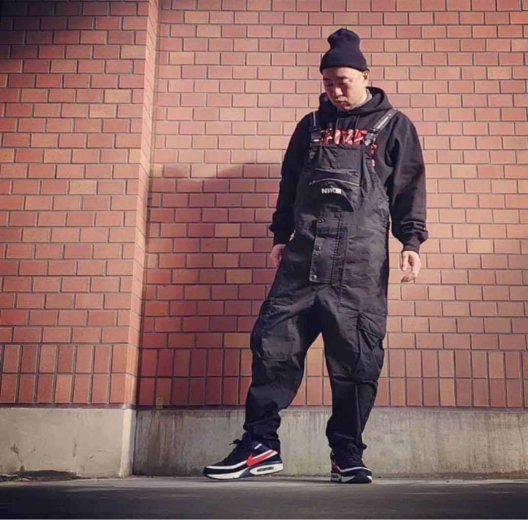 【超激レア】NIKE オーバーオール サイズXL ナイキ サロペット 黒