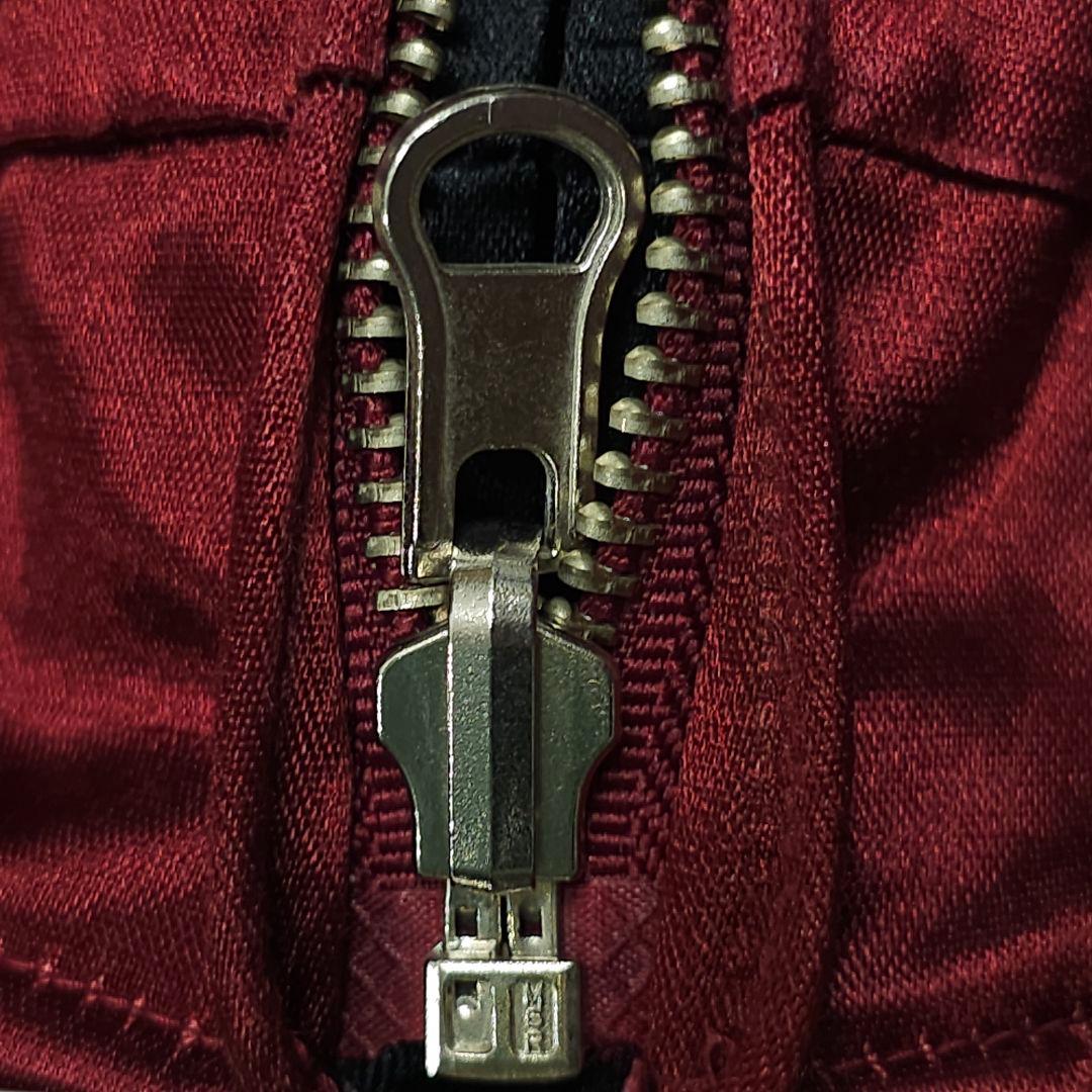 爆裂爛漫娘 サテン スカジャン 神輿 祭 和柄 F商会 バクレツ B-R-M 赤