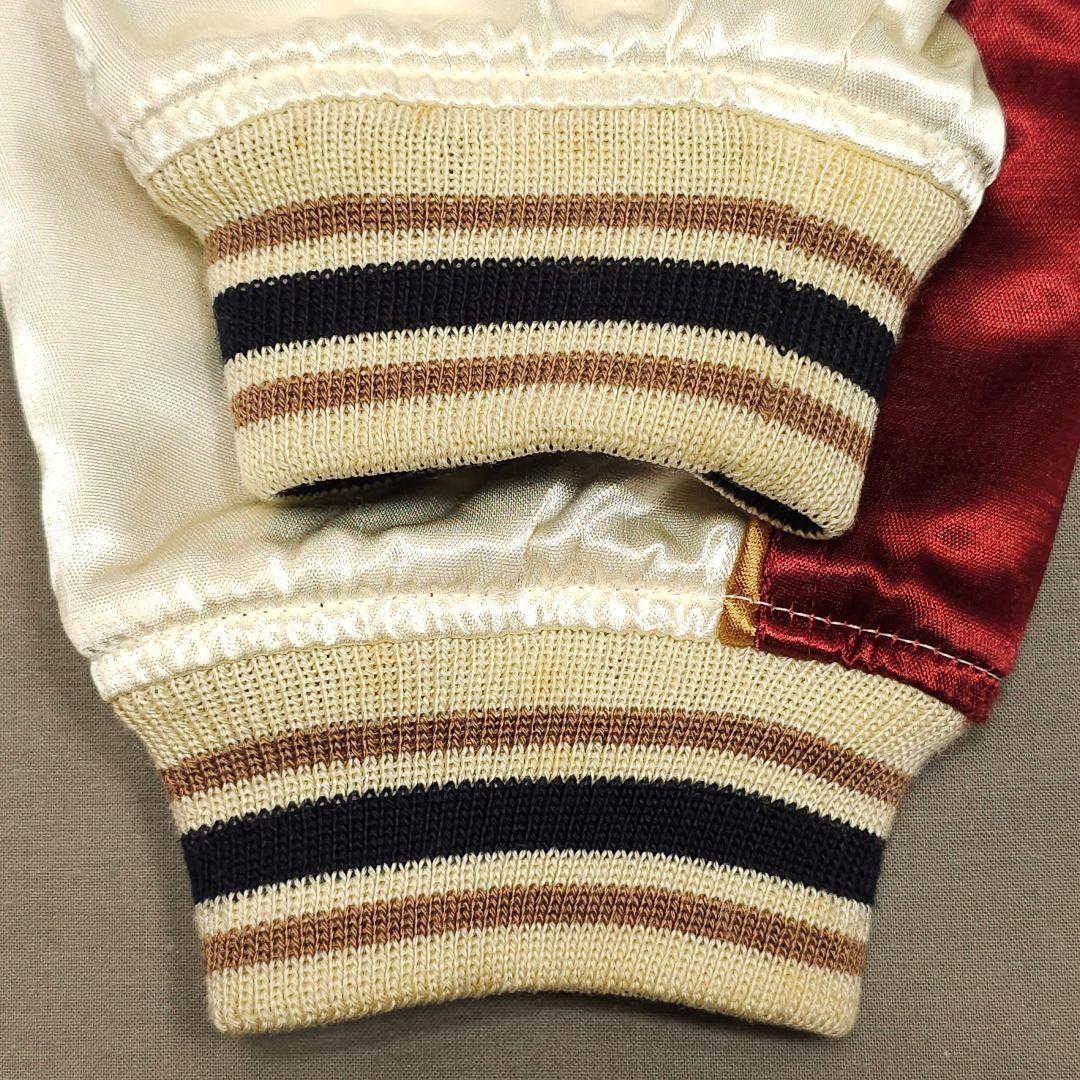 爆裂爛漫娘 サテン スカジャン 神輿 祭 和柄 F商会 バクレツ B-R-M 赤