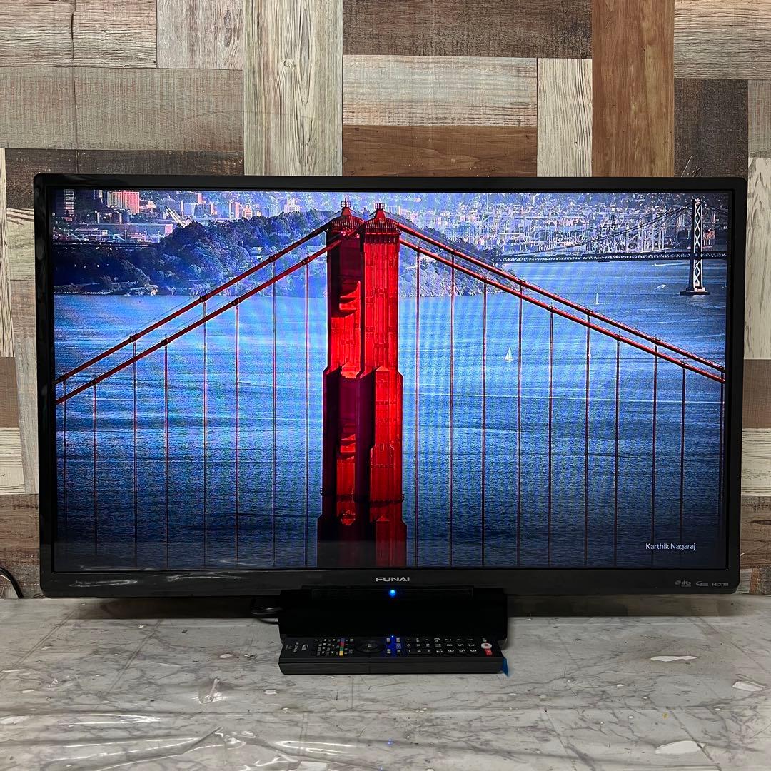 全国送料込❣️フナイ32型地デジBS CS液晶テレビ外付HDD対応(裏番組録画可